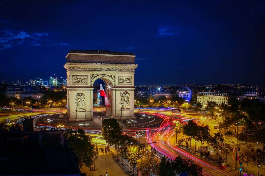 The Arc at night